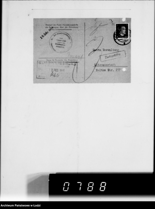 Obraz 7 z jednostki "F-ma St.Weilbach Litzmannstadt V Warenverwertung an den Juden Ältesten. Kinder-Kleider, Teppiche, Brücken"