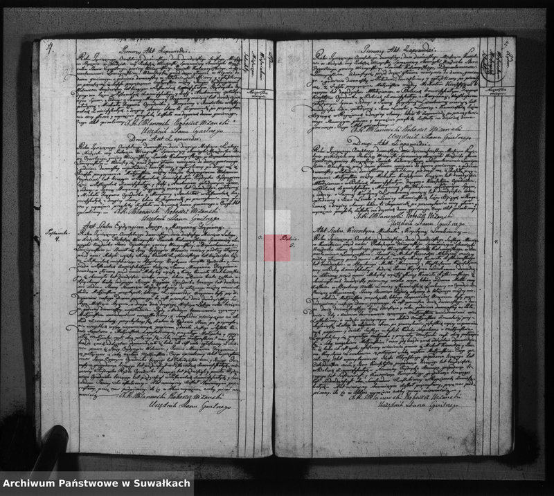 image.from.unit.number "Księga do zapisywania aktów cywilnych małżeństwa gminy wiżajńskiey, departamentu łomżyńskiego, powiatu kalwaryjskiego"