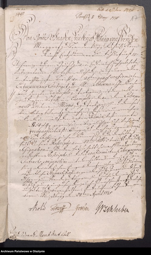image.from.unit.number "Bauten und Reparatur betreffend . (Verfügungen, Anweisungen usw. Justitz Collegium)"