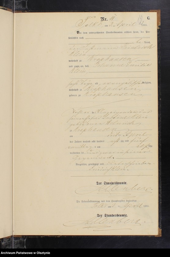 image.from.unit.number "Sterbe-Neben-Register Nr 1 - 31"