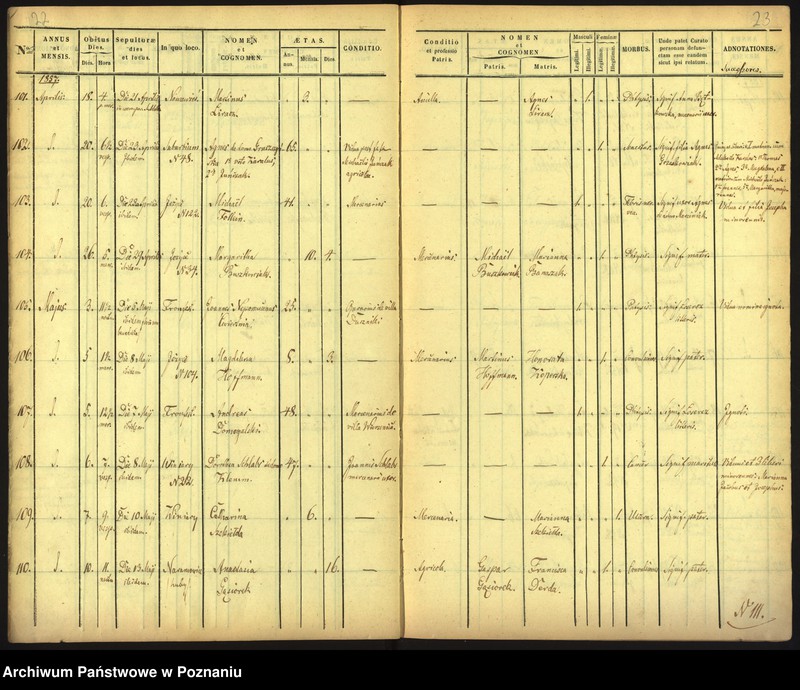 Obraz 14 z jednostki "Księga zgonów"