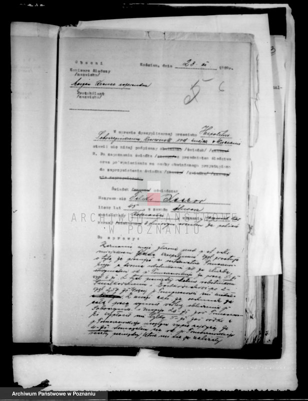 Obraz 10 z jednostki "Sprawy różne miasta Kościana"