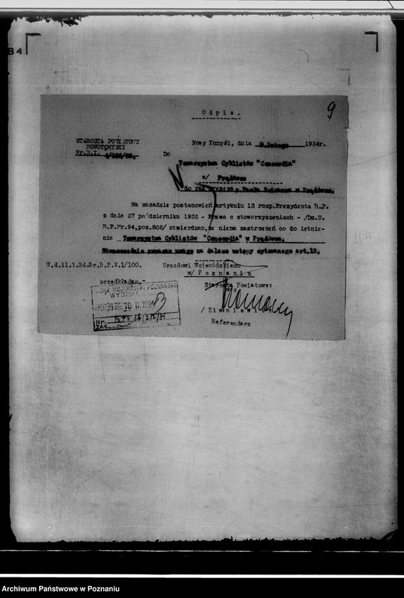 Obraz 13 z jednostki "/Towarzystwa Cyklistów, zgłoszenia działalności/"