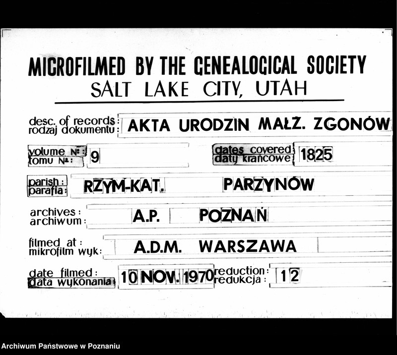 Obraz 18 z jednostki "Duplikat chrztów, ślubów i pogrzebów"