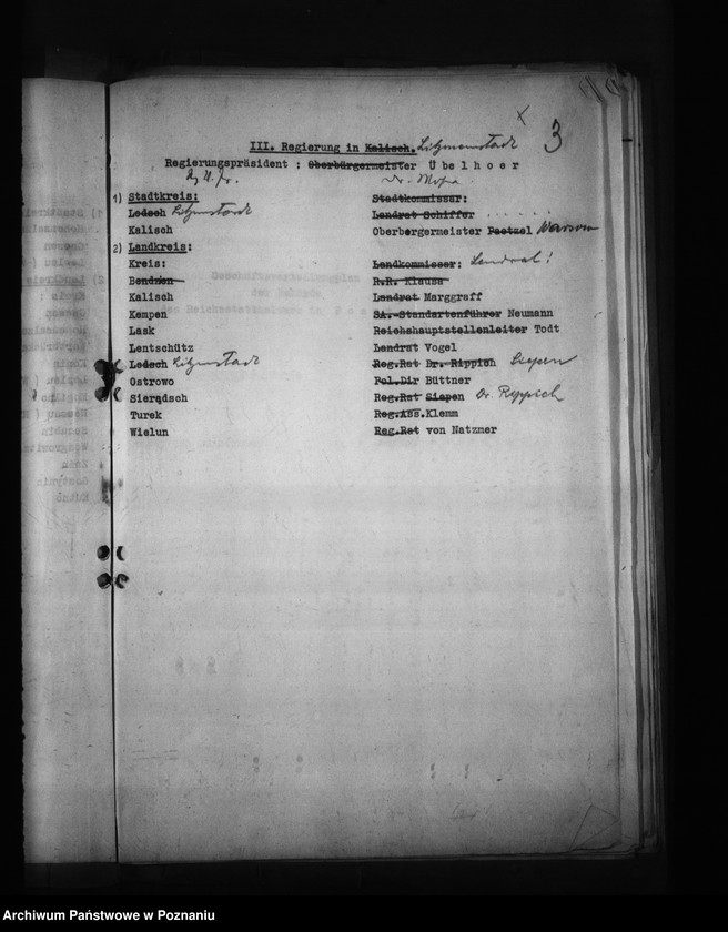 Obraz 7 z jednostki "Geschäftsverteilungsplan (urzędu namiestnika)"