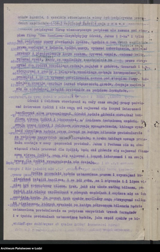 Obraz 4 z jednostki "Oskar Górski, Adolf Jahnz - Dom Handlowo-Ekspedycyjny, Górski, Jahnz i S-ka- Dom Handlowo-Ekspedycyjny"