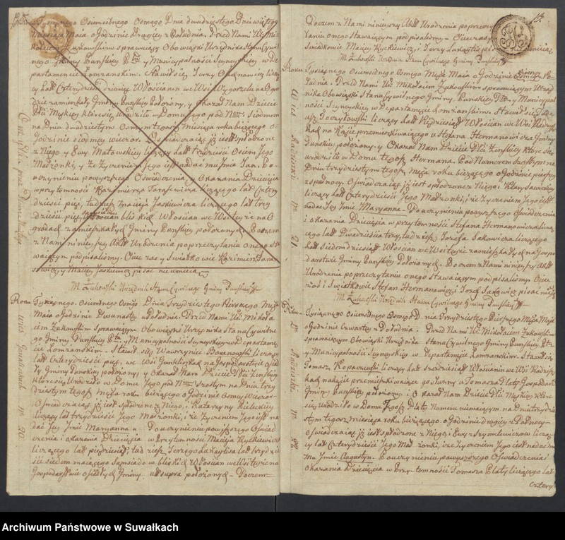 image.from.unit.number "Akta urodzonych gminy puńskiey rok 1808"