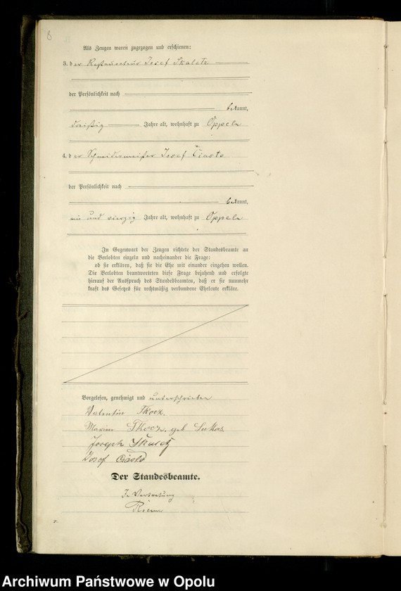 Obraz 11 z jednostki "Rejestr Małżeństw pierwopis 1888 [Opole] 1-148"