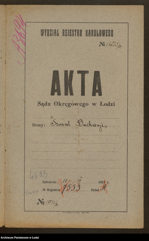 Obraz 2 z jednostki "Szmul Buchowajc- sprzedaż perfum i galanterii"