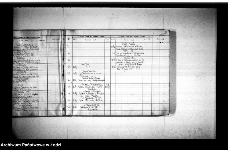 Obraz 6 z jednostki "Tagebuch [Dziennik przychodzącej i wychodzącej korespondencji]"