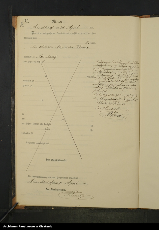 image.from.unit.number "Sterbe-Neben-Register Nr 1 - 33"