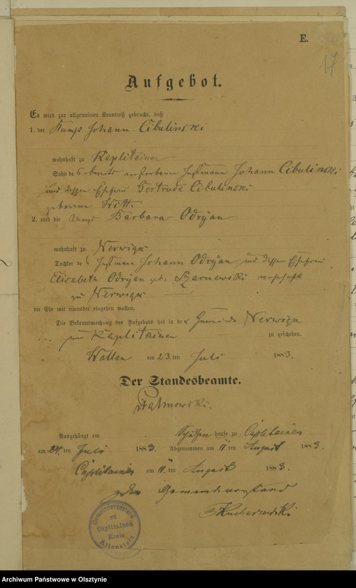 image.from.unit.number "Heiraths-Haupt-Register nr 1 - 14"