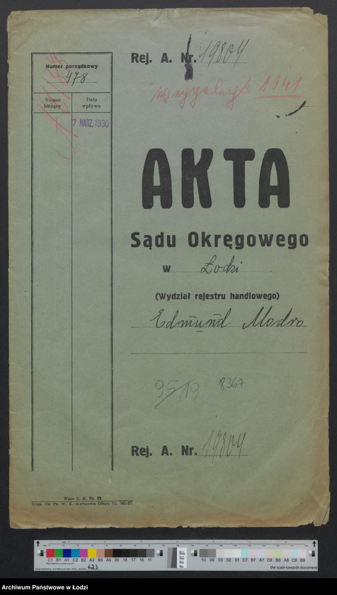 Obraz 2 z jednostki "Edmund Modro- sklep i warsztat rzeźniczy w Aleksandrowie"