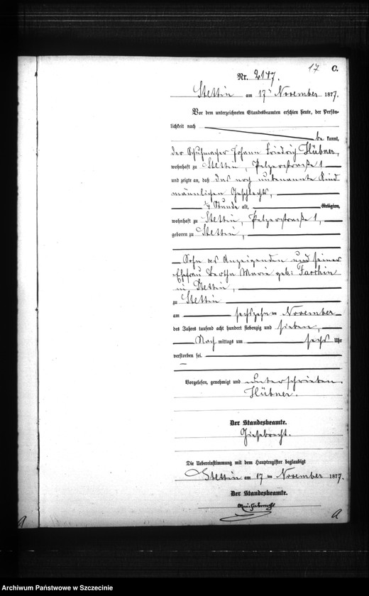 Obraz 20 z jednostki "Sterbe-Register (Neben-Register) Band VI"