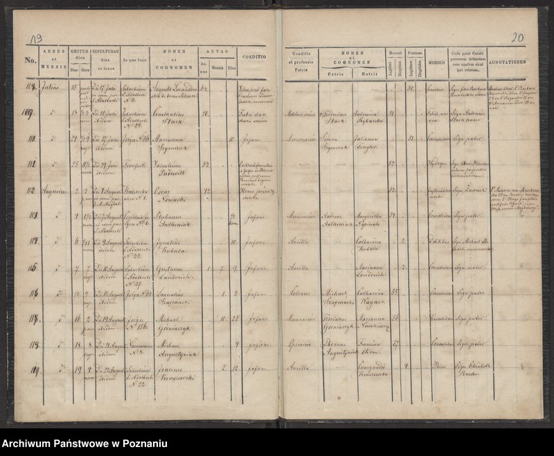 Obraz 12 z jednostki "Księga zgonów"