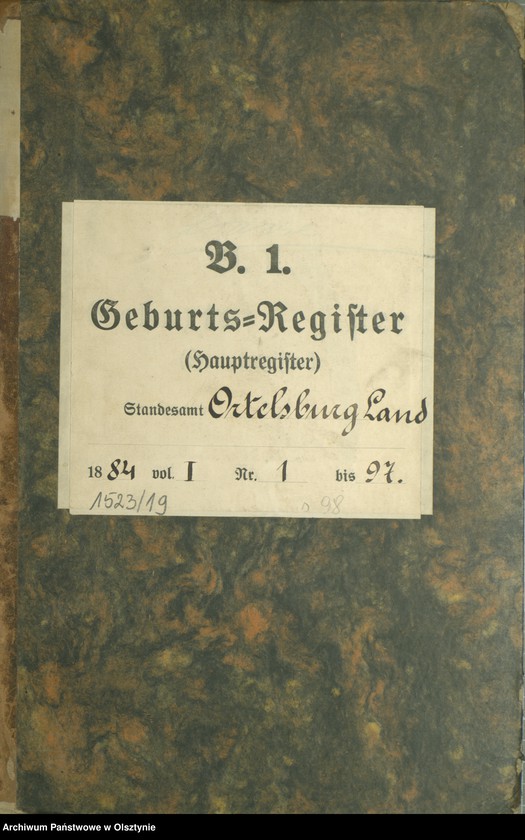 image.from.unit.number "Geburts-Haupt-Register Nr 1 - 97"