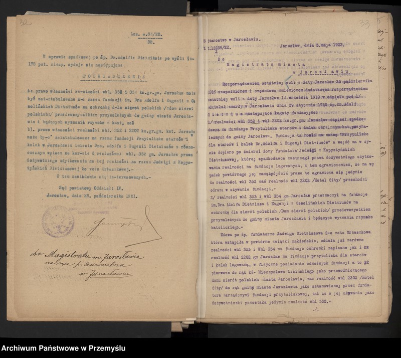 Obraz 9 z kolekcji "Fundacje Adolfa Dietziusa w Jarosławiu111"