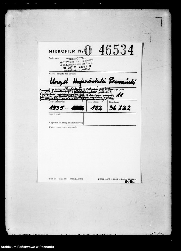 Obraz 2 z jednostki "Protokoły z zebrań periodycznych I instancji /kierowników władz i urzędów niezespolonych z terenu poszczególnych powiatów omawiające ogólną sytuację polityczną i społeczno-gospodarczą"