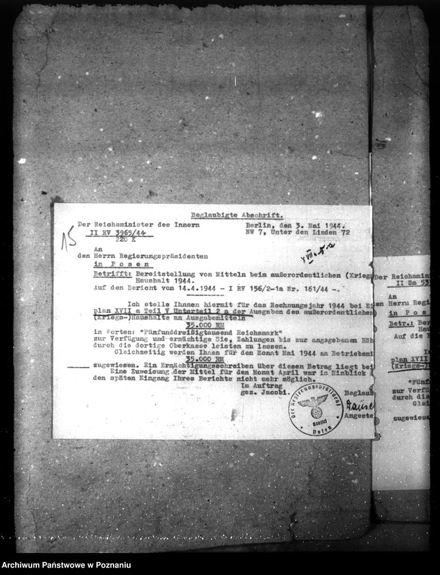 Obraz 19 z jednostki "Haushaltsmittel"