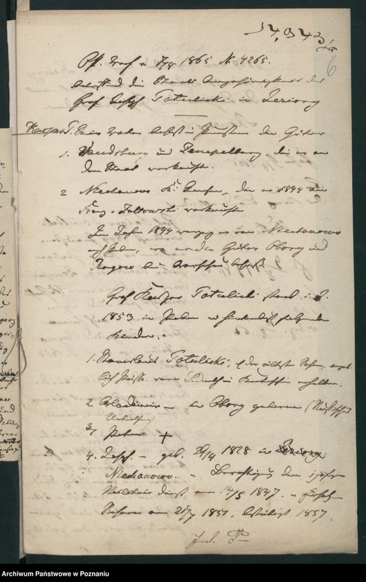 Obraz 10 z jednostki "A. betr. Gräfliche Familie Potulicki"