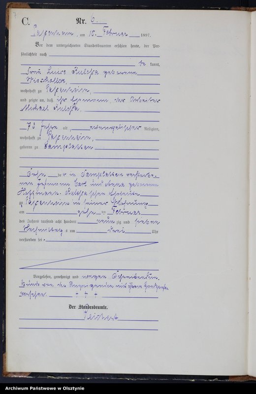 image.from.unit.number "Sterbe-Haupt-Register Nr 1 - 45"