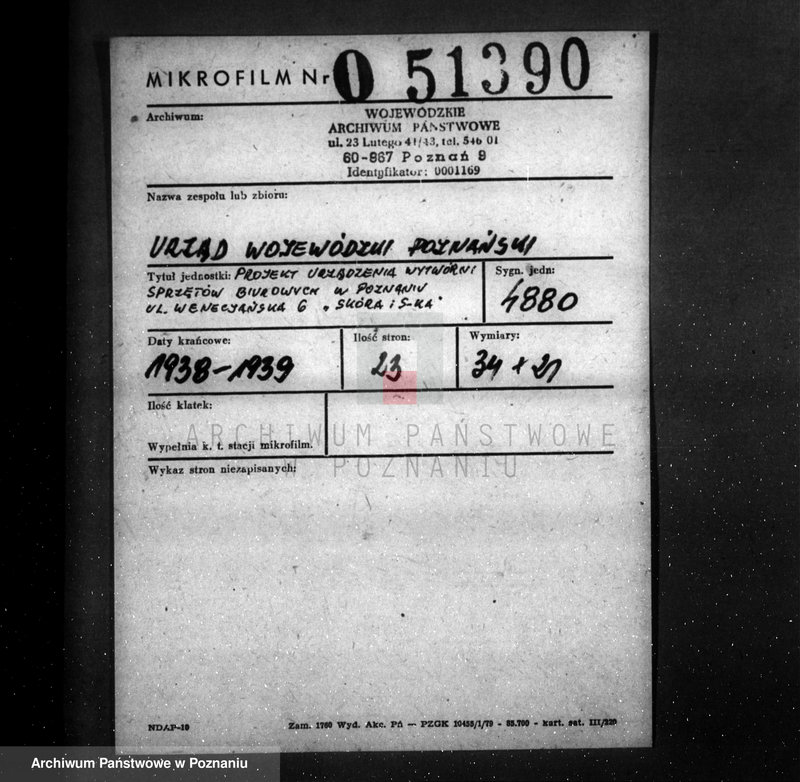 image.from.unit.number "Projekt urządzenia wytwórni sprzętów biurowych w Poznaniu ul. Wenecjańska 6 Skóra i Spółka"