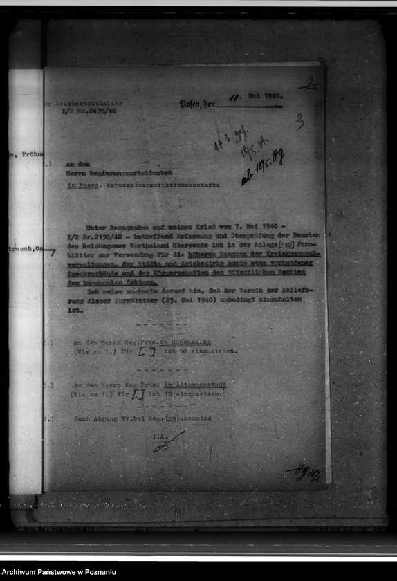 Obraz 7 z jednostki "Erfassung und Überprüfung der Beamten und Angestellten der kommunalen Behörden"