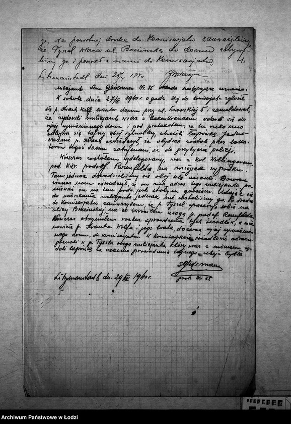 Obraz 7 z jednostki "[Sprawy karne: zeznania, meldunki, oskarżenia]"