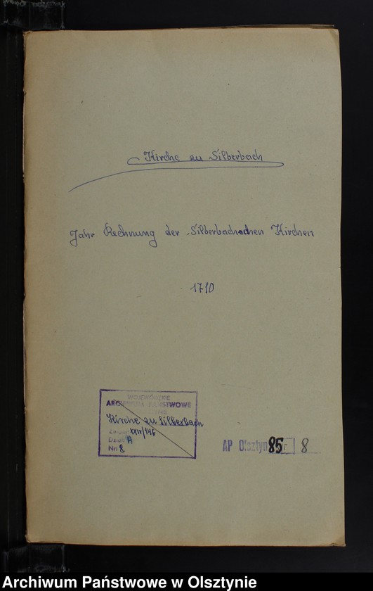 image.from.unit.number "Jahr Rechnung der Silberbachschen Kirchen"