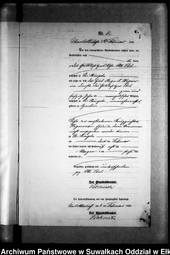 image.from.unit.number "Sterbe-Neben-Register des Preussischen Standes-Amtes Gr. Strengeln Kreis Angerburg"