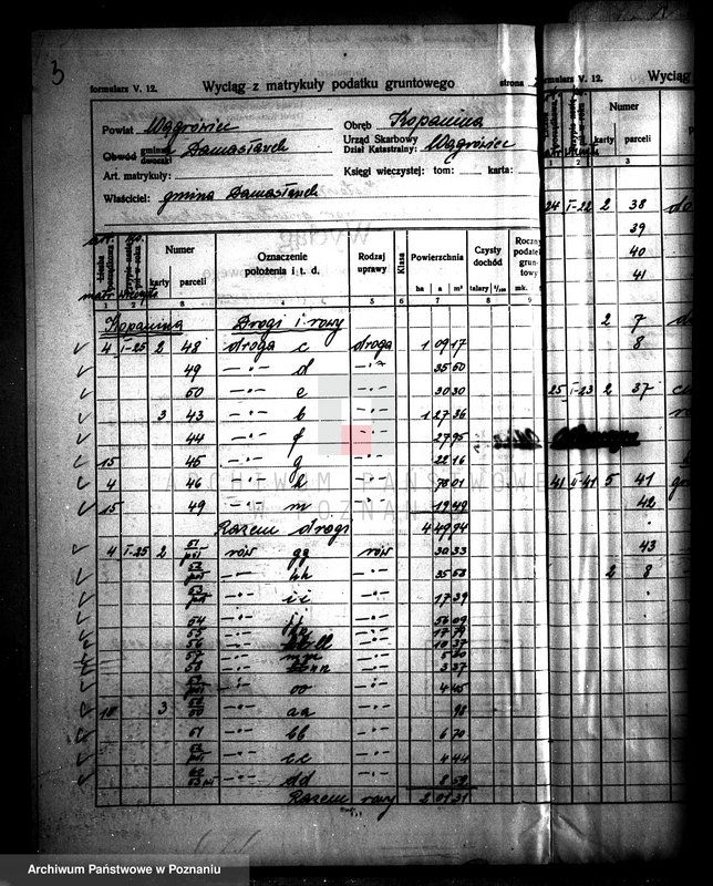 Obraz 8 z jednostki "Przewłaszczenie ziem dotacyjnych Kopanica-Starężynek powiat wągrowieckiego"