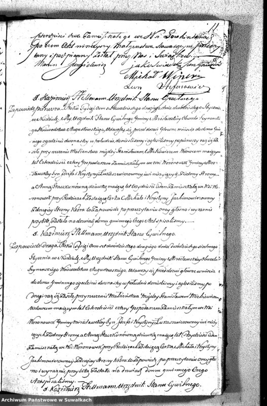 image.from.unit.number "Akta Zaślubionych Gminy Mirosławskiey na Rok 1822"