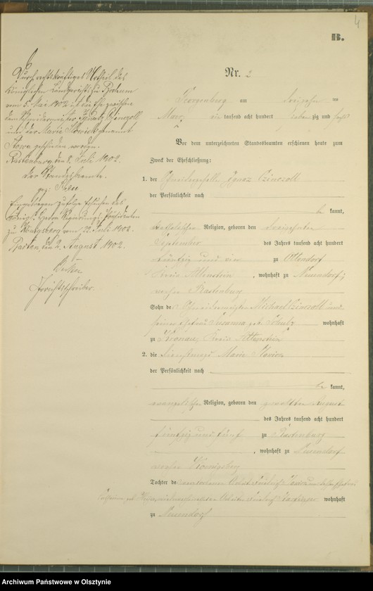 image.from.unit.number "Heiraths-Neben-Register Nr 1 - 9"