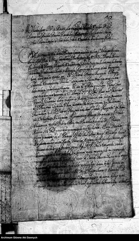 image.from.unit.number "Akta Krzysztofa Potockiego, podczaszego litewskiego, pułkownika wojsk koronnych, dotyczące dóbr Sidra [pow. grodzieński]."
