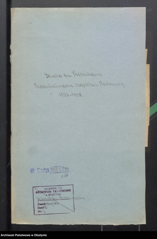 image.from.unit.number "Passenheimsche Hospital-Rechnung"