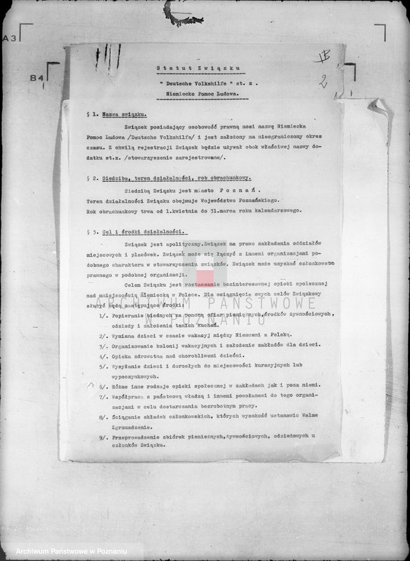 Obraz 6 z jednostki "/Deutsche Volkshilfe/ w Poznaniu"