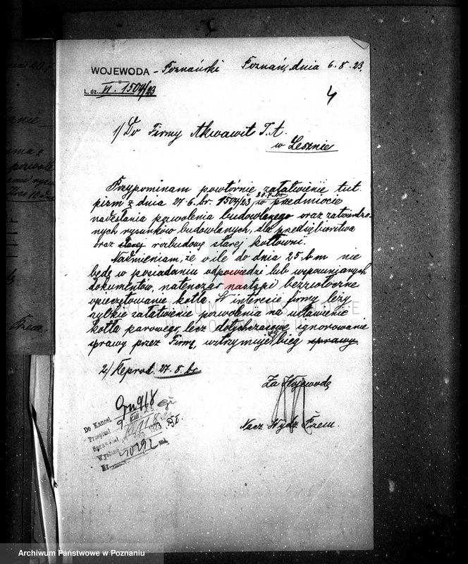 Obraz 8 z jednostki "Firma "Akwawit" w Lesznie nr woj. kotła 142"