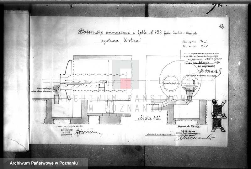 image.from.unit.number "Koźmińskie Zakłady Rolniczo-Przemysłowe w Koźminie pow. krotoszyński - Suszarnia płatków kartoflanych nr woj. kotła 568"