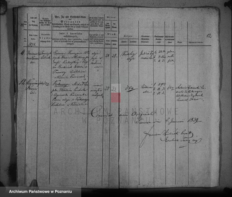 Obraz 10 z jednostki "Duplikat baptisatorum, copulatorum, mortuorum"