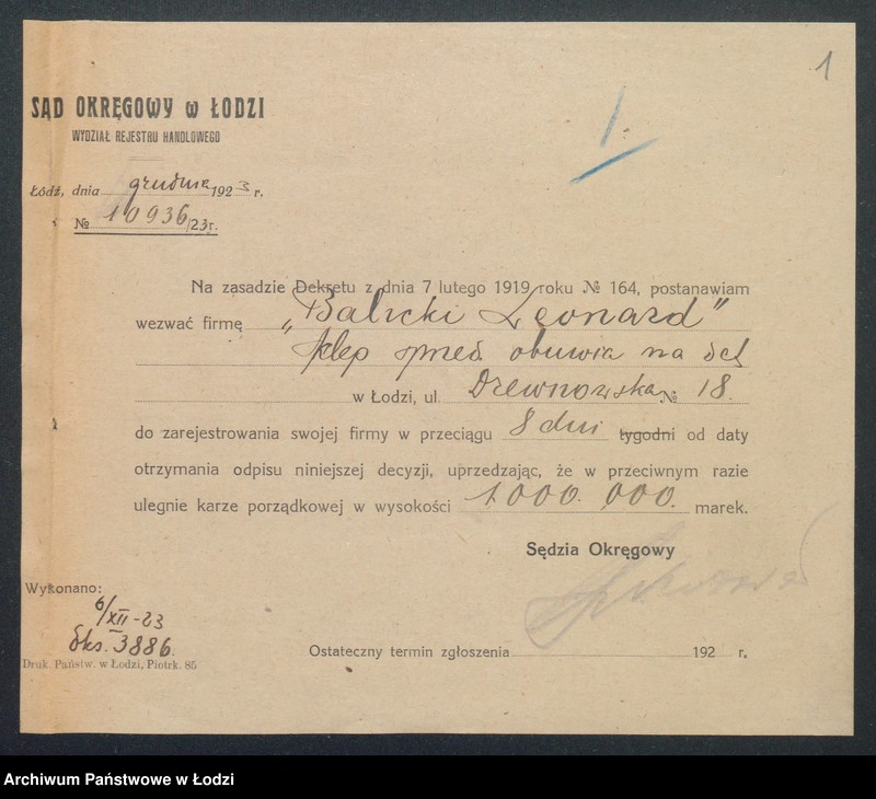 Obraz 3 z jednostki "Leonard Balicki – wyrób i sprzedaż obuwia"