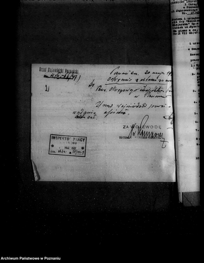 Obraz 6 z jednostki "Zatwierdzenie zakładu przemysłowego rafinerii i kotłowni/ Rolniczej Spółki Olejarskiej Spółka z o. o. w Szamotułach"