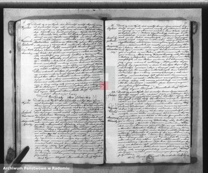 Obraz 19 z jednostki "[Duplikat Parafii Wysoka w powiecie Szydłowieckim Obwodzie Opoczyńskim] Gubernij Sandomierskiej na rok 1838 sporządzona"