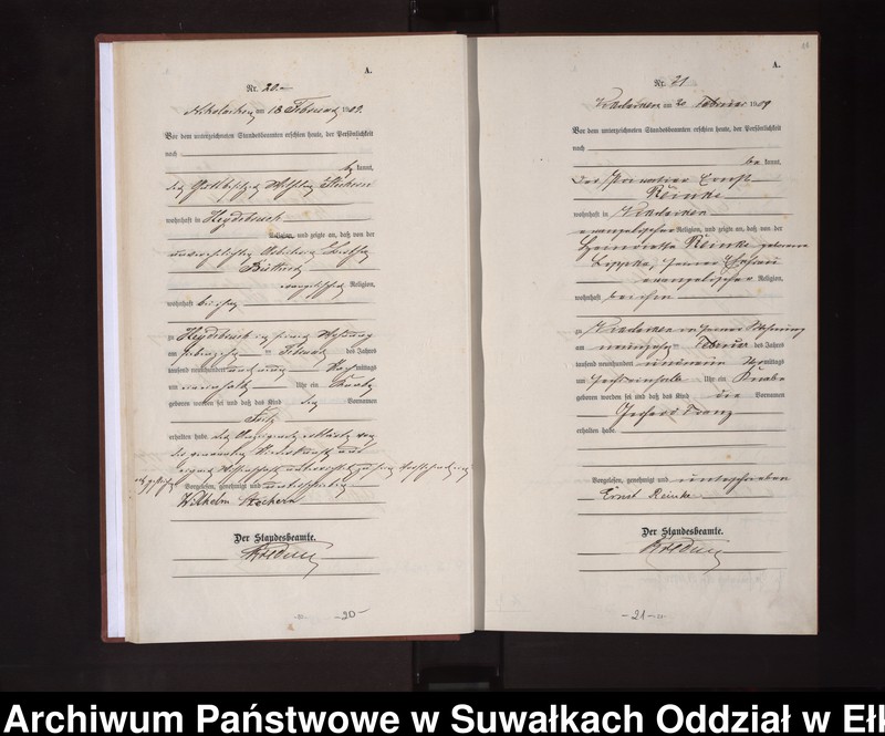 image.from.unit.number "Geburts-Haupt-Register des Königlichen Preussischen Standes-Amtes Nikolaiken Kreis Sensburg"