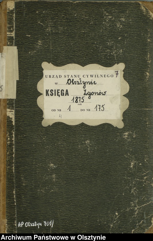 image.from.unit.number "Haupt-Sterbe-Register Nr 1 - 175"