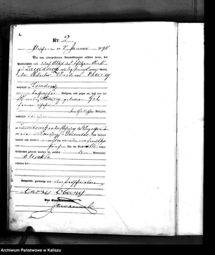 Obraz 5 z jednostki "[Księga urodzeń]"