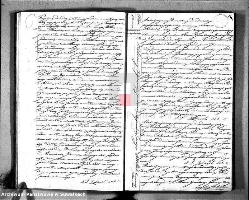 Obraz 15 z jednostki "Akta zaślubionych urzędnika stanu cywilnego gminy wieysieyskiey z 1825 roku"