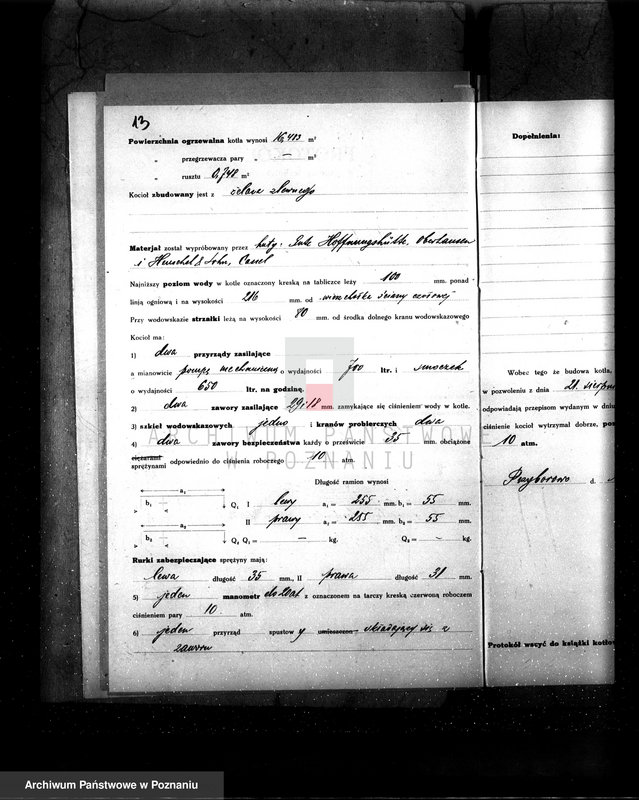 Obraz 18 z jednostki "Majętność Przyborowo pow. gostyński Zarząd Dóbr Książąt Czartoryskich nr woj. kotła 6196"