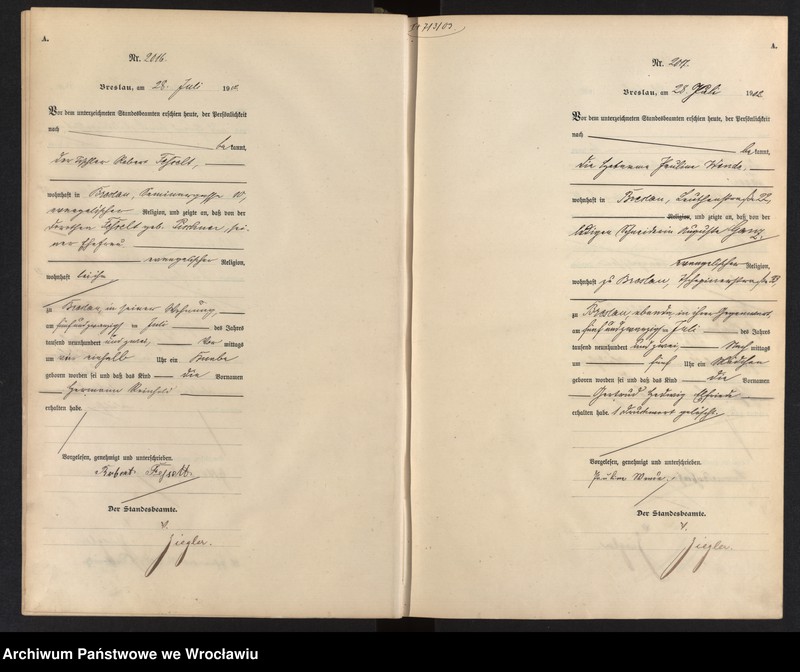 image.from.unit.number "Geburts-Haupt-Register Breslau I 1902 Band 6"