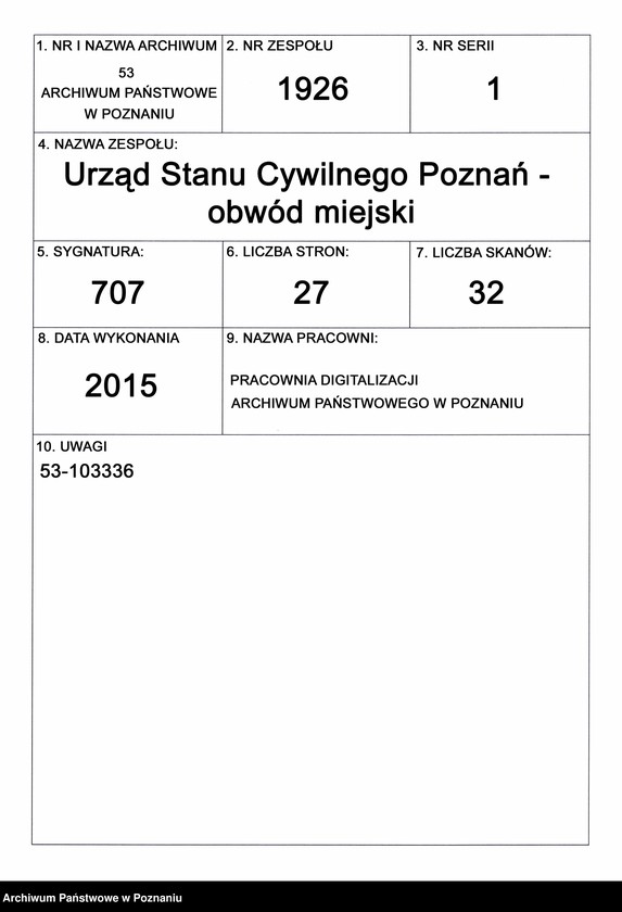 Obraz 1 z jednostki "[Księga urodzeń t. VIII]"