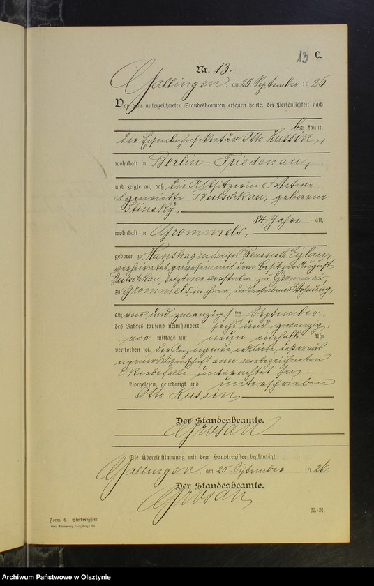 image.from.unit.number "Sterbe-Neben-Register Nr 1 - 13 [ Księga zgonów - wtóropis ]"